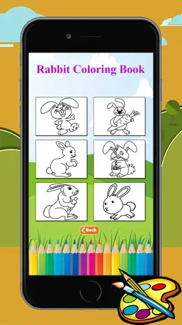 Game screenshot Coloring Book Rabbit free game for kids hack