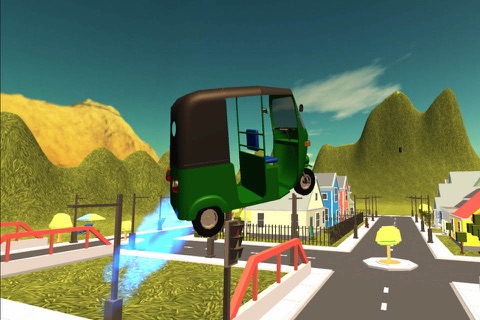 Flying Tuk Tuk Auto Rickshaw Simulator 3D screenshot 3