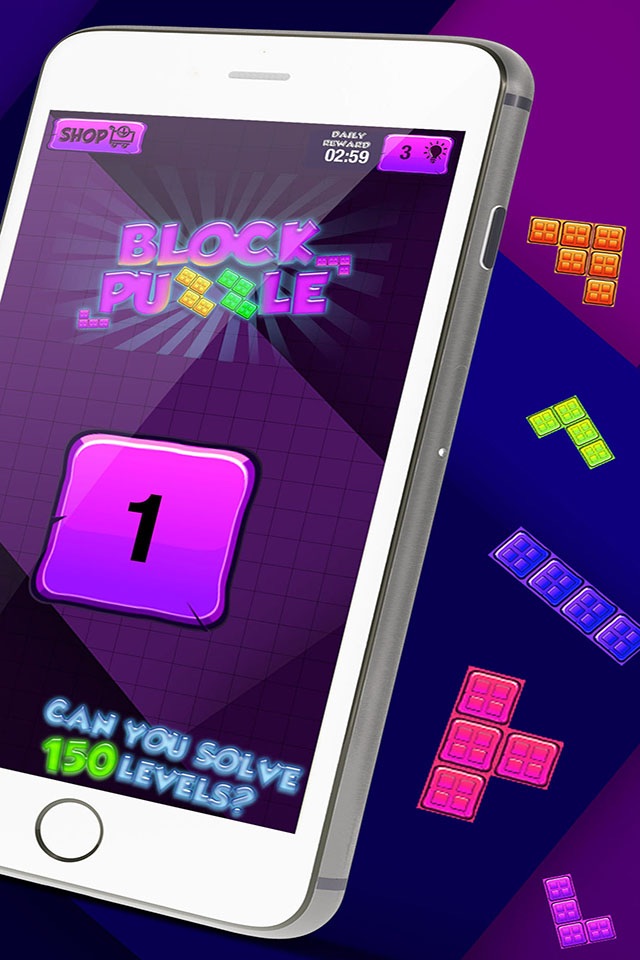 Block Puzzle Fantasy – Best Brain Game.s for Kids and Adults with Colorful Building Blocks screenshot 2
