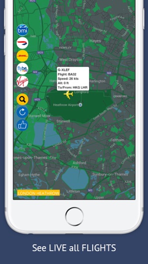 UK Tracker Free : Live flight status for England(圖1)-速報App
