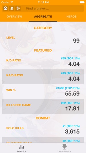 TRN Stats for Overwatch(圖3)-速報App