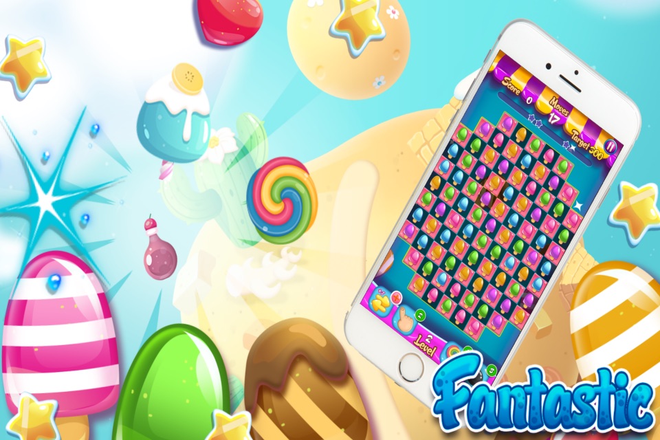 Icecream crush Games - Kids Ice Cream Food match FREE screenshot 3