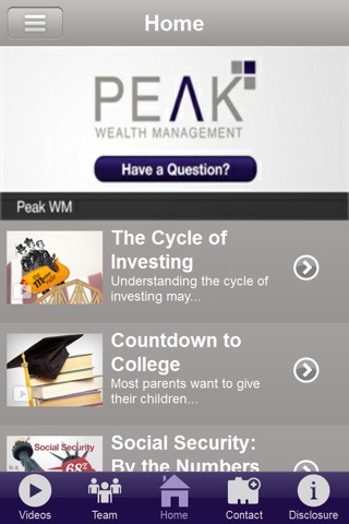Peak Wealth Management, LLC screenshot 2