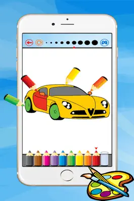 Game screenshot Super Car Coloring Book - Vehicle drawing for kid free game, Paint and color games HD for good kid hack