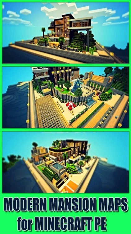 Modern Mansion MAPS for MINECRAFT PE ( Pocket Edition ) !