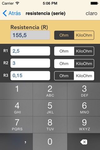 Electrical Series Calculator screenshot 2