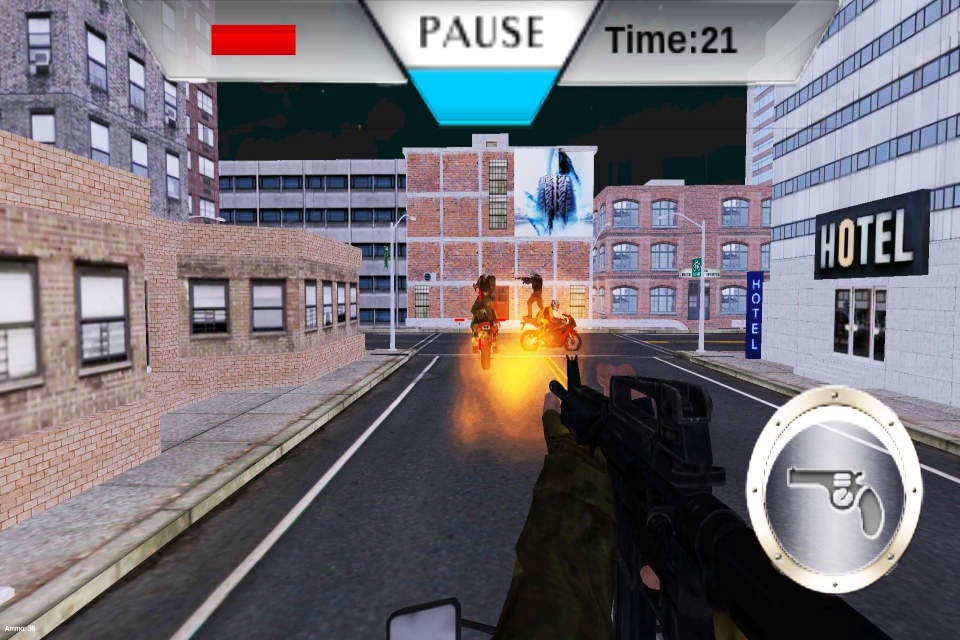 Heavy Traffic Moto Race: Crazy City Moto Shooter screenshot 3