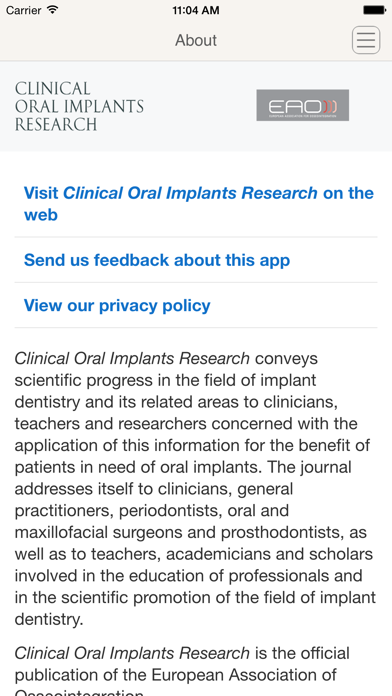 How to cancel & delete Clinical Oral Implants Research from iphone & ipad 4