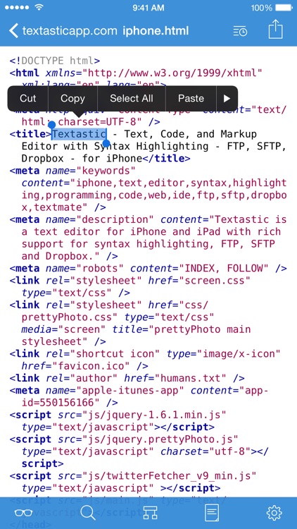 Textastic Code Editor 6