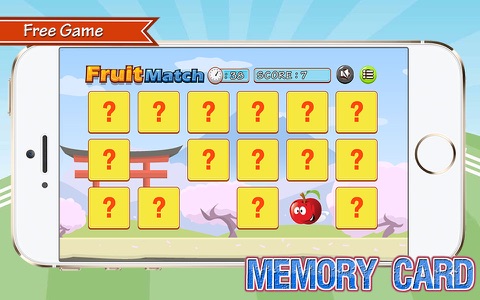 Fruit Match Card Brain Training Game screenshot 2