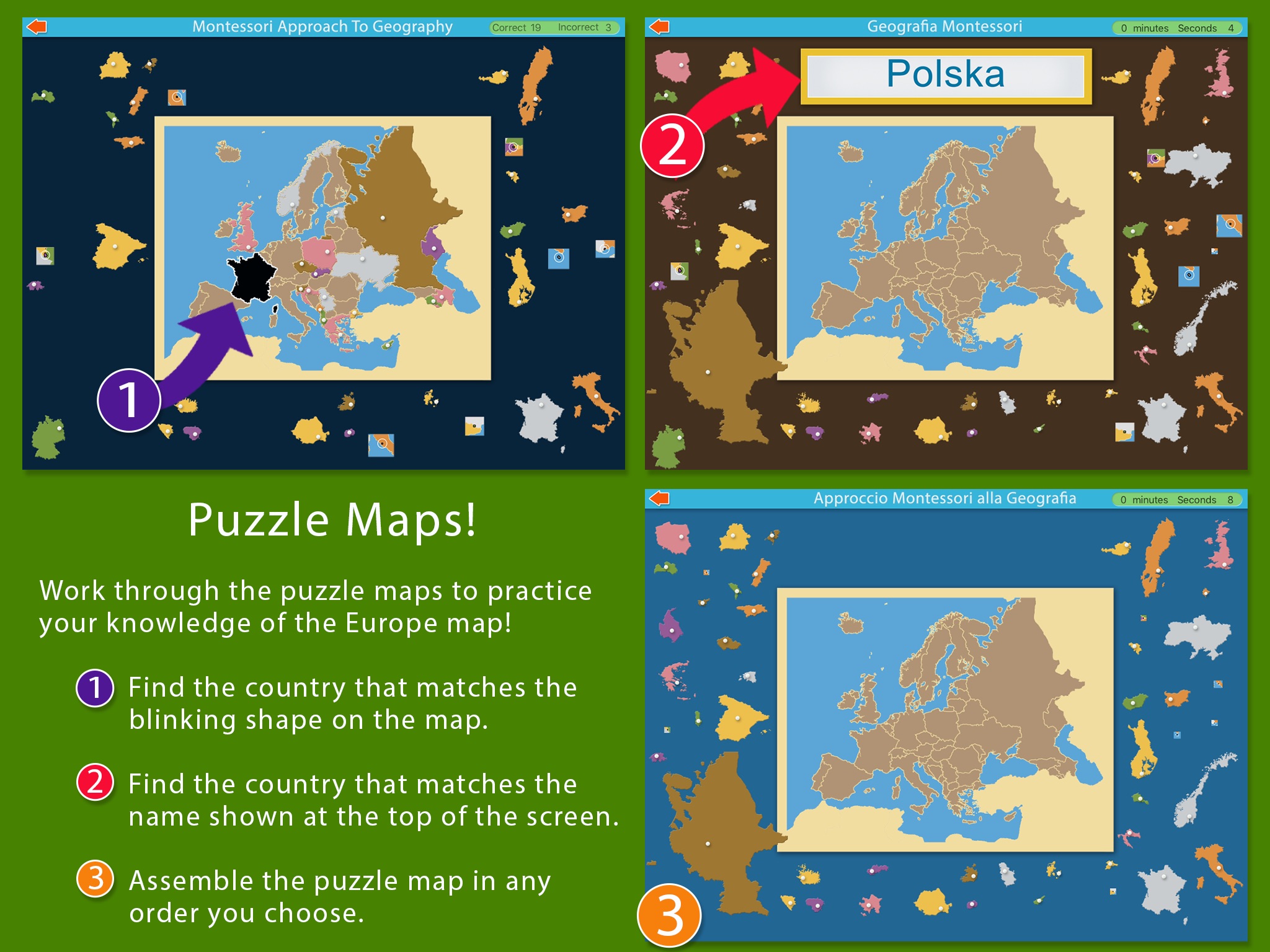 Europe - A Montessori Approach To Geography screenshot 3