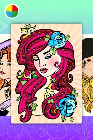 Fashion Coloring Book for Adults: Stress Relieving Color Therapy - Free Fun Girls Colouring Games screenshot 3