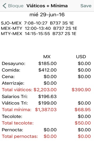 TAC Travel Allowance Calculato screenshot 3