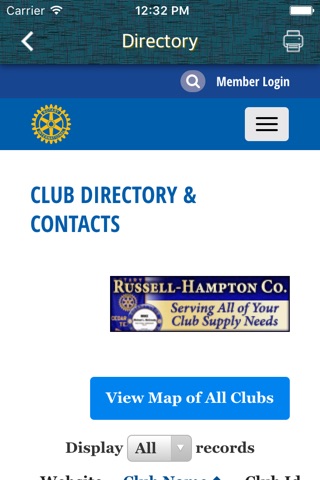 Rotary Club District 6820 MS screenshot 3