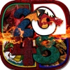 2048 + UNDO Number Puzzles Games “ Dragons and Beasts Edition ”