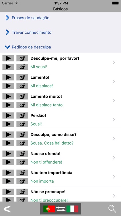 Portuguese / Italian Talking Phrasebook Translator Dictionary - Multiphrasebook