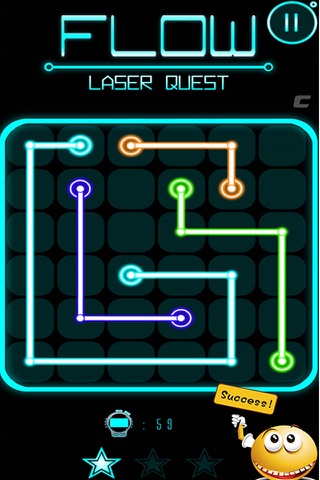 Flow Quest  - Free Game Of Connect Matching Color Dots On GridBlock screenshot 3