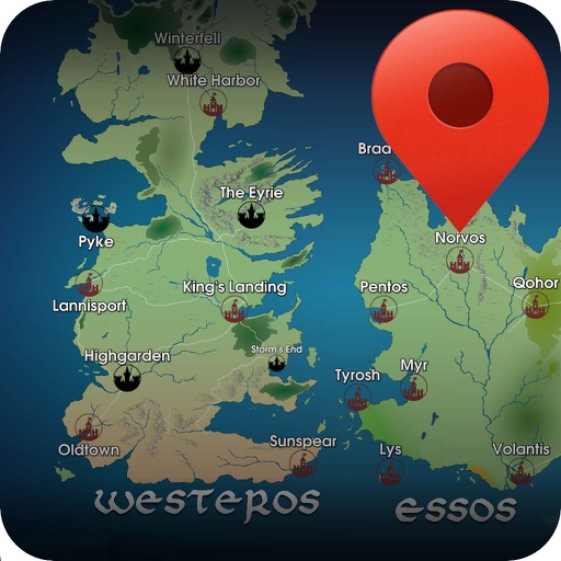 Map for Game of Thrones icon