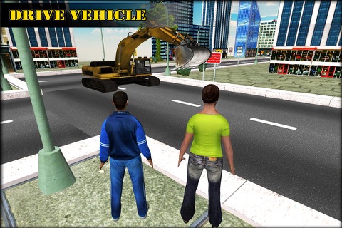 Sand Excavator Crane Sim 3D - Real Construction Truck Driver Challenge screenshot 3