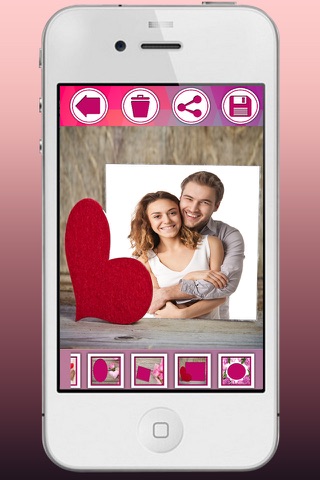 (إطارات الحب لصور-اصنع بطاقات بريدية بصور حب رومانسية (علاوة screenshot 4