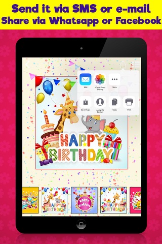 Happy Birthday Cards & Greetings For Kids screenshot 4