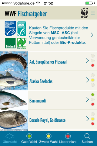 WWF Fischratgeber screenshot 2