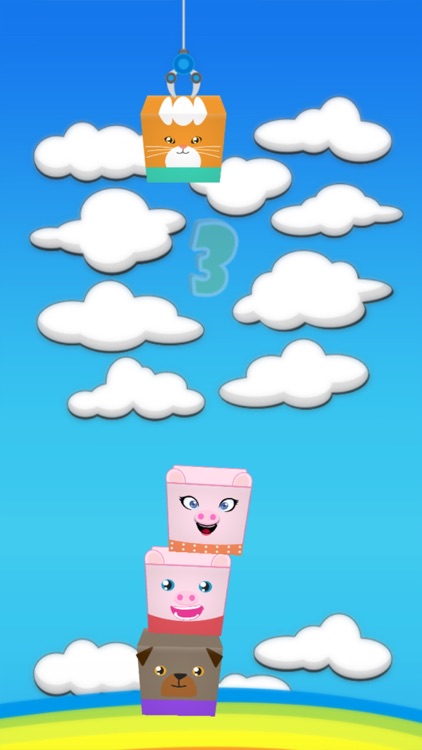 Block Tower Building Pig and Friends Game