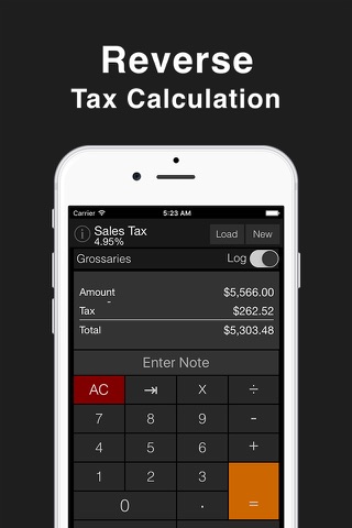Sales Tax Calculator with Reverse Tax Calculation - Tax Me Pro for Checkout, Invoice and Purchase Logs screenshot 2