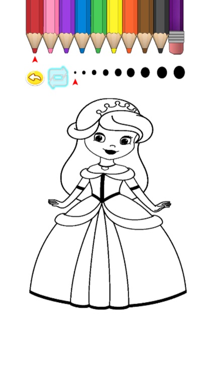 Kids Coloring Book - Cute Cartoon Mikan