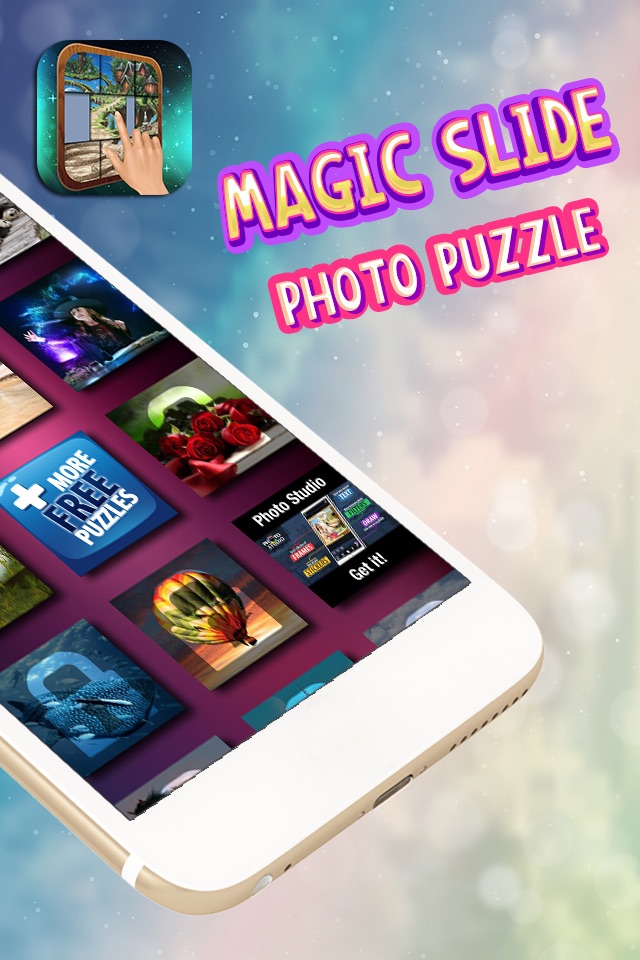 Magic Slide Photo Puzzle – Challenge Kids to Move & Match Tiles and Un-block The Picture.s screenshot 2