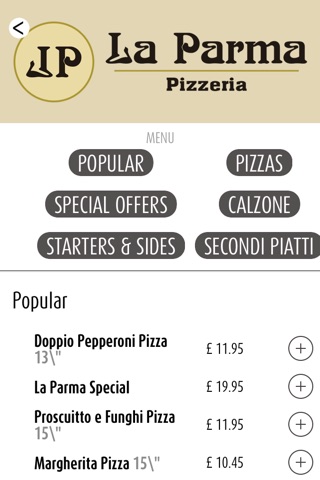 La Parma Pizzeria London screenshot 2