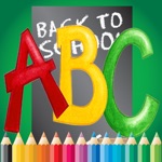 ABC Coloring Book for children age 1-10 Alphabet Upper Drawing and Coloring page games free for learning skill