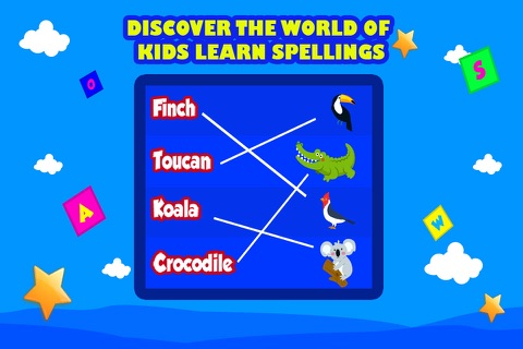 Kids Learn Spelling:English Spell and Letters Learning with Birds And Animals For Preschoolers screenshot 4