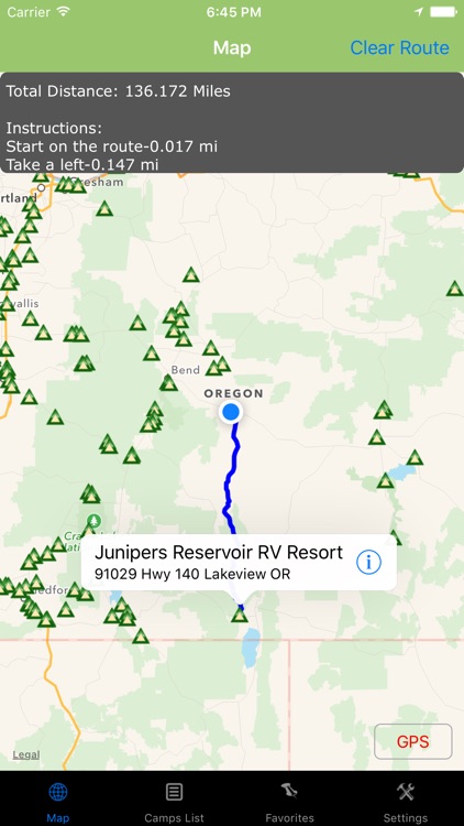 Oregon – Camping & RV spots