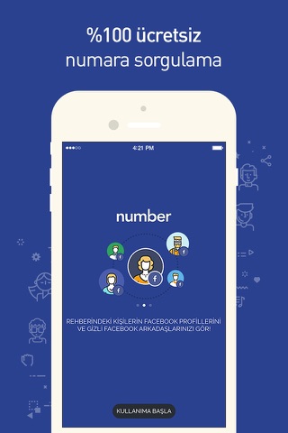 Number | Numara Sorgula & Gizli arkadaşlarını bul, Facebook için screenshot 2