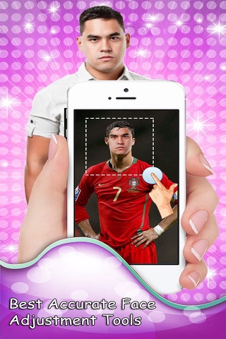 Photo Face Changer HD For UEFA Euro 2016 - Adjust your Face with Soccer Hero players screenshot 4