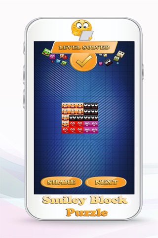 Smiley Block Puzzle Game – Play Tangram Braingame And Arrange Tile Shapes With Smile Faces screenshot 4