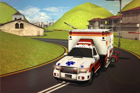Flying Ambulance 3d Simulator 2016 screenshot 2