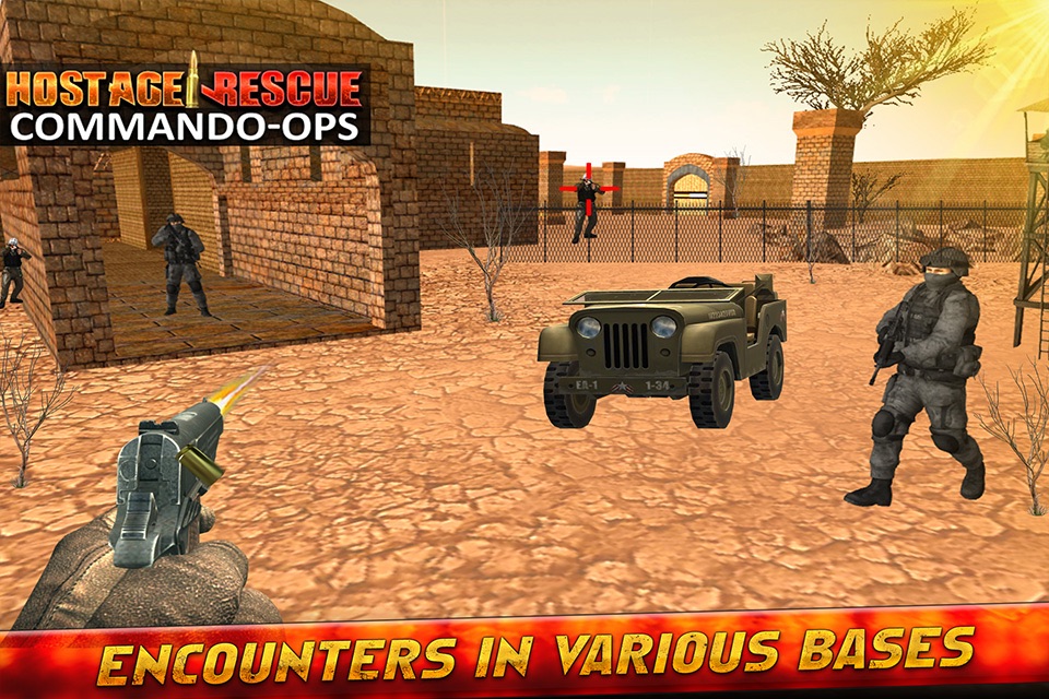 Hostage Rescue Commando Ops : Shootout kidnappers to free the hostages held screenshot 4