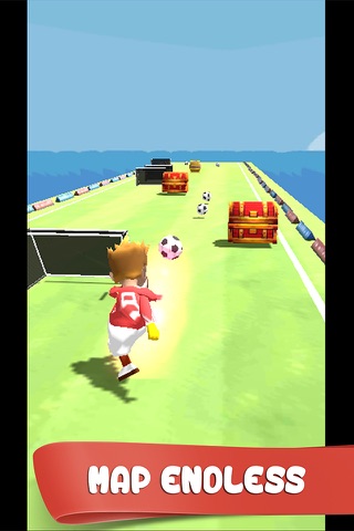 Soccer Running Flick - Football game for striker spirits rush goal champion screenshot 3