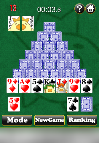 PyramidSolitaireNarunaru screenshot 3