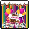 Coloring book (Cake) : Coloring Pages & Learning Educational Games For Kids Free!