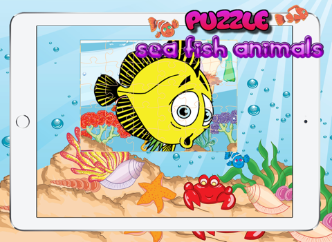 Toddler Sea Fish Jigsaw Puzzle Activity Educational Games Entertainment