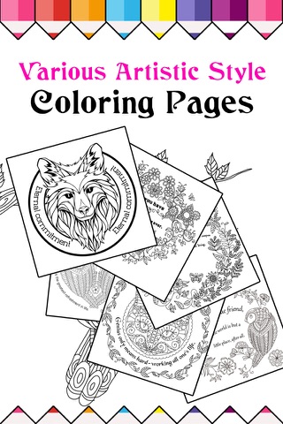 ColorFun - Adult Coloring Book With Editable Text screenshot 3