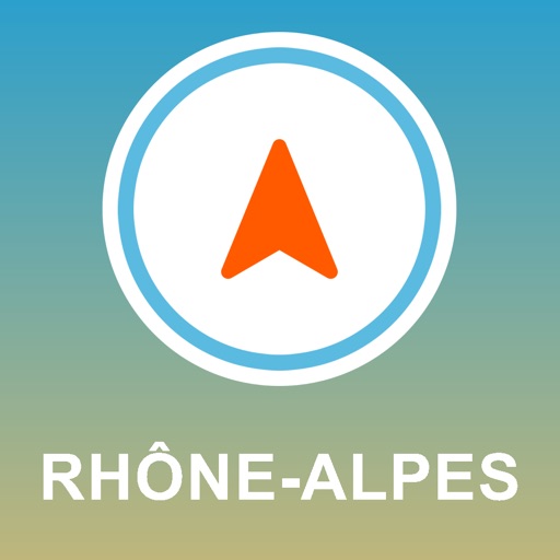 Rhone-Alpes, France GPS - Offline Car Navigation icon