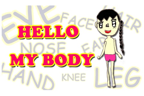 human body parts name diagram english learning screenshot 2
