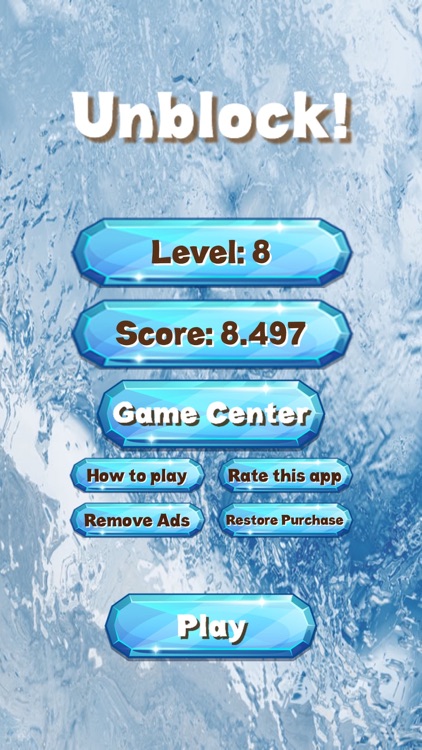 Unblock the Ice! - sliding puzzle