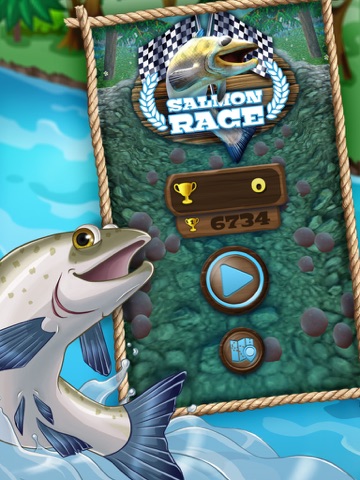 Скриншот из Salmon Race - Swim and win!