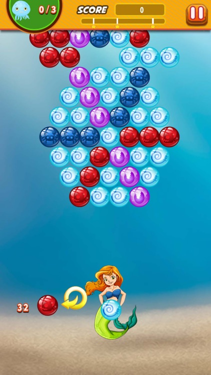 Bubble Shooter Mermaid Ocean : Claim to the throne