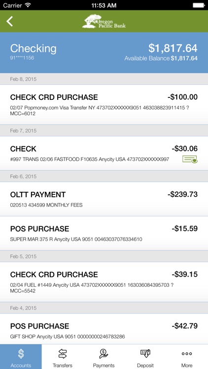 Oregon Pacific Bank Mobile Banking screenshot-3